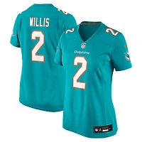 Women's Nike Malik Willis Aqua Miami Dolphins Game Jersey