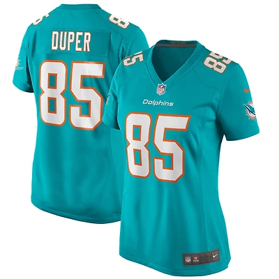 Maillot de joueur retraité Nike Mark Duper Aqua Miami Dolphins Game pour femme