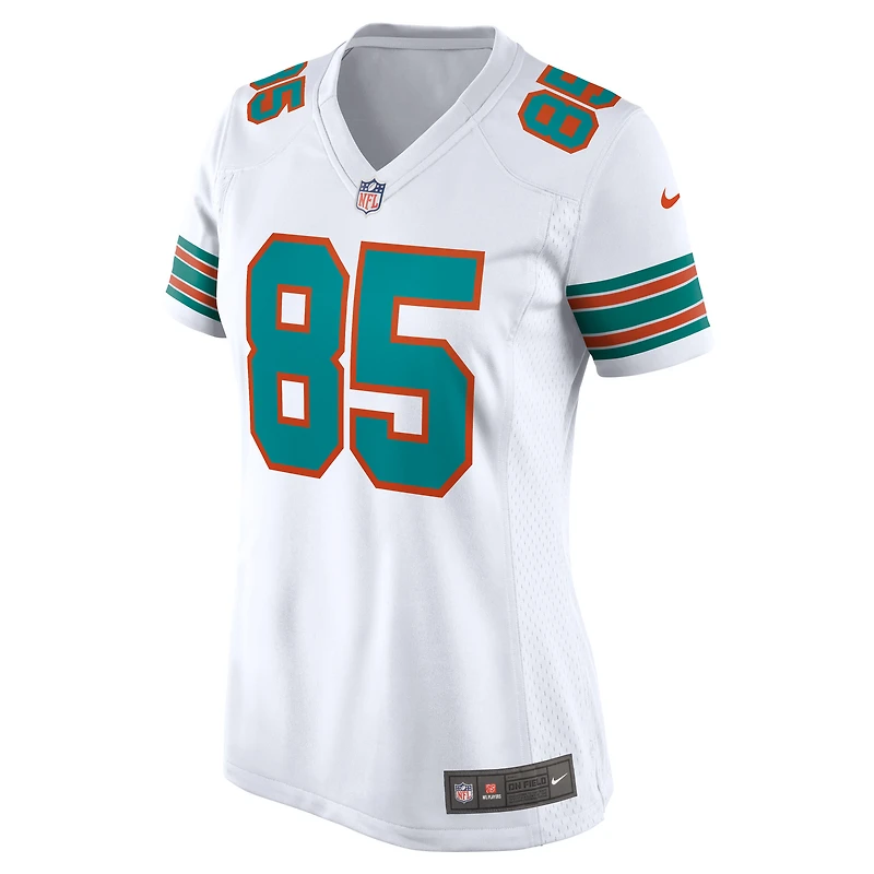 Maillot de joueur retraité Nike Mark Duper pour femme, blanc, Miami Dolphins