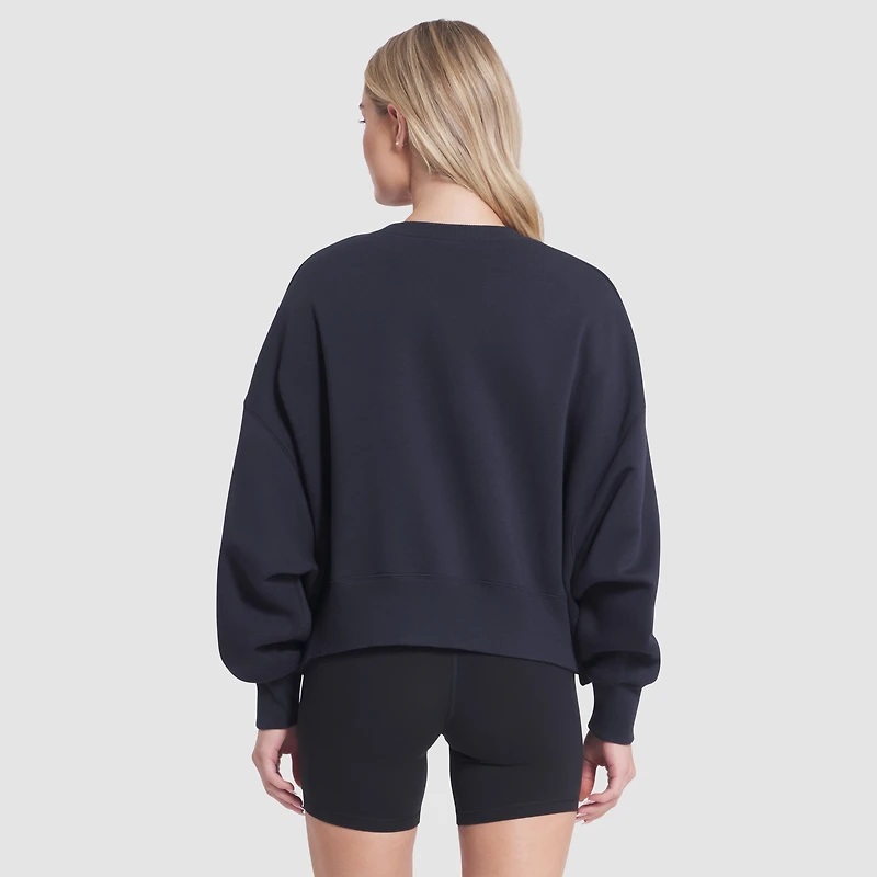 Sweat-shirt en molleton surdimensionné Nike Pitch Blue pour femme, collection Rivalries 2025 des Dolphins de Miami