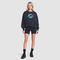 Women's Nike Pitch Blue Miami Dolphins 2025 Rivalries Collection Oversized Phoenix Fleece Sweatshirt