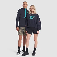 Sweat-shirt en molleton surdimensionné Nike Pitch Blue pour femme, collection Rivalries 2025 des Dolphins de Miami