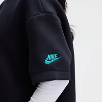 Robe oversize en polaire technique Nike Pitch Blue Miami Dolphins Collection 2025 pour femme