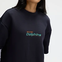 Women's Nike Pitch Blue Miami Dolphins 2025 Rivalries Collection Oversized Tech Fleece Dress