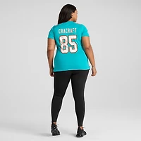 Maillot de joueur jeu Nike River Cracraft Aqua Miami Dolphins pour femme