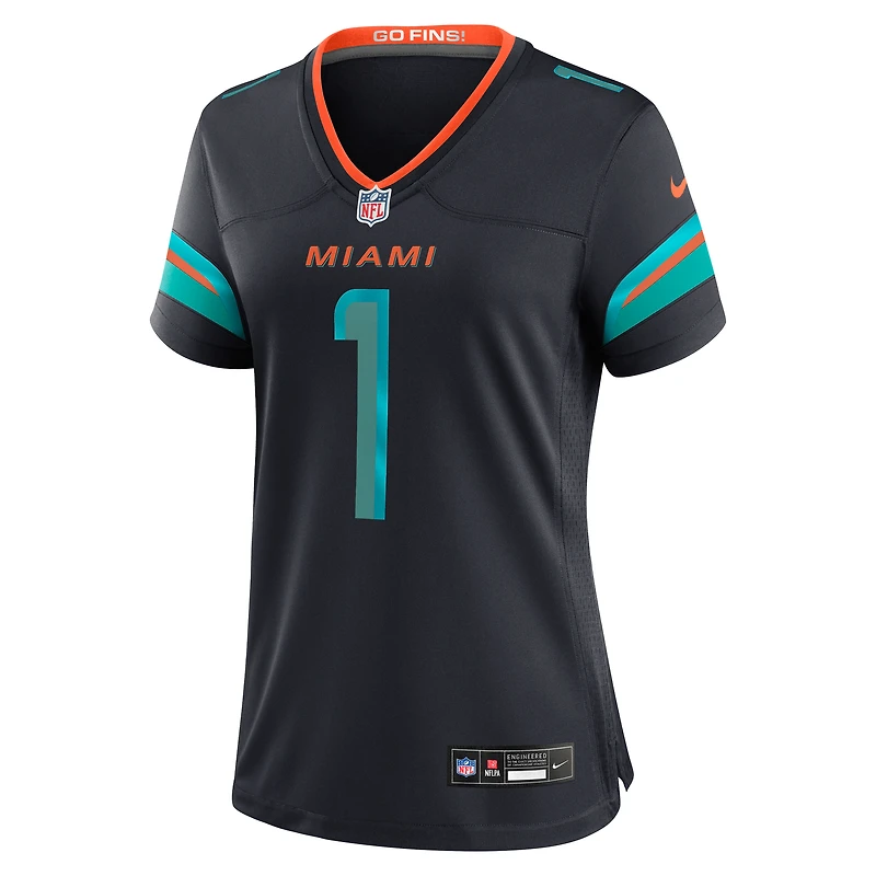 Women's Nike Tua Tagovailoa Pitch Blue Miami Dolphins 2025 Rivalries Collection Game Jersey