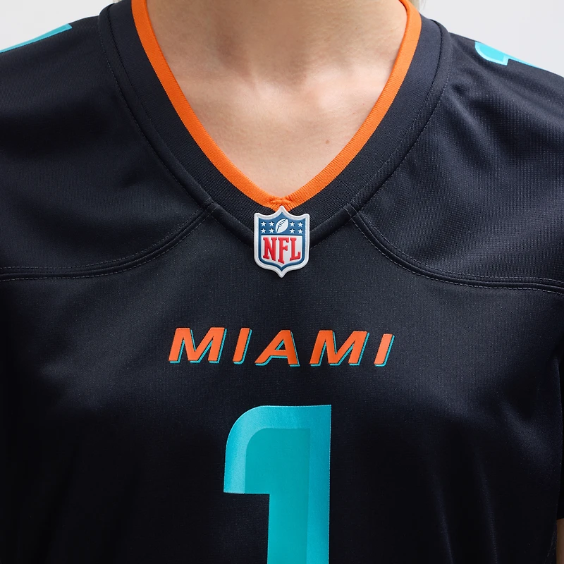 Women's Nike Tua Tagovailoa Pitch Blue Miami Dolphins 2025 Rivalries Collection Game Jersey