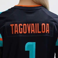 Women's Nike Tua Tagovailoa Pitch Blue Miami Dolphins 2025 Rivalries Collection Game Jersey
