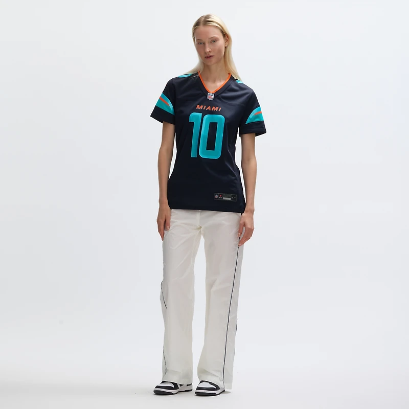 Women's Nike Tyreek Hill Pitch Blue Miami Dolphins 2025 Rivalries Collection Game Jersey