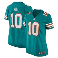 Women's Nike Tyreek Hill  Aqua Miami Dolphins Game Jersey