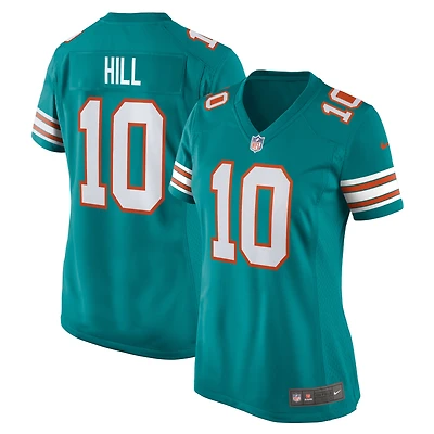 Women's Nike Tyreek Hill  Aqua Miami Dolphins Game Jersey