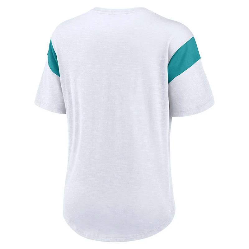 T-shirt Nike blanc Miami Dolphins pour femme