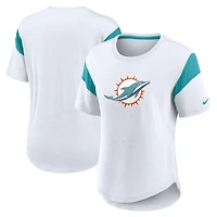 Women's Nike White Miami Dolphins Fashion T-Shirt