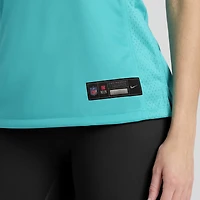 Maillot de match Nike Zach Sieler Aqua Miami Dolphins pour femme