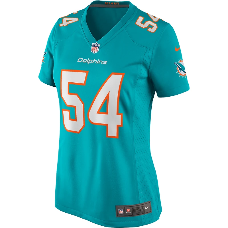 Women's Nike Zach Thomas Aqua Miami Dolphins Game Retired Player Jersey