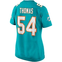 Maillot de joueur retraité Nike Zach Thomas Aqua Miami Dolphins Game pour femme