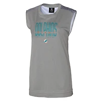Women's Outerstuff  Gray Miami Dolphins No Sweat Tank Top