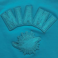 Women's Pro Standard Aqua Miami Dolphins Triple Tonal Racerback Tank Top