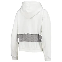 Women's Refried Apparel White Miami Dolphins Sustainable Crop Dolman Pullover Hoodie