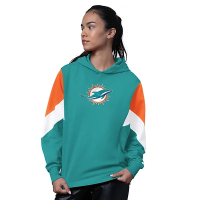 Sweat à capuche Starter Aqua Miami Dolphins Scrimmage pour femme