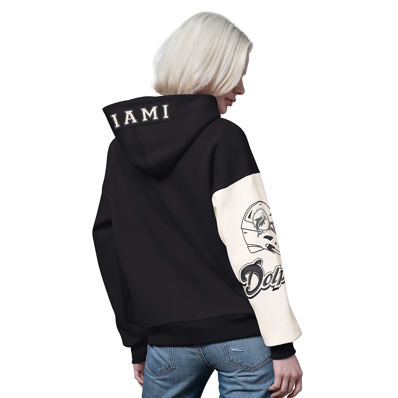 Sweat à capuche zippé noir pour femme des Dolphins de Miami, 4e essai