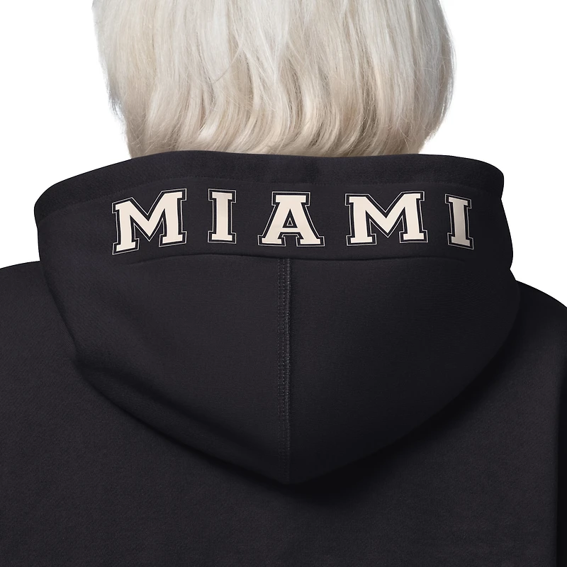 Women's Starter  Black Miami Dolphins 4th Down Full-Zip Hoodie
