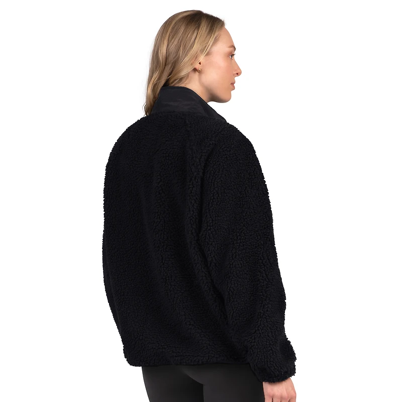 Women's Starter  Black Miami Dolphins On the Ball Sherpa Jacket