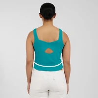 Women's WEAR by Erin Andrews Aqua Miami Dolphins Square Neck Tank Top