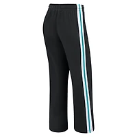 Women's WEAR by Erin Andrews Black Miami Dolphins Color-Block Straight Leg Pants