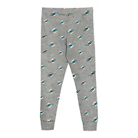Ensemble de nuit pour jeunes Miami Dolphins avec t-shirt à manches longues et pantalon
