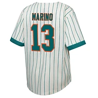 Youth Mitchell & Ness Dan Marino Cream Miami Dolphins Retired Player Name Number Baseball Jersey