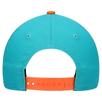 Youth New Era  Aqua/Orange Miami Dolphins  Arch COOLERA 9FORTY A-Frame Adjustable Hat