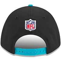 Casquette ajustable New Era noire/aqua pour jeune, modèle 9FORTY A-Frame M-Crown, Miami Dolphins, draft NFL 2025