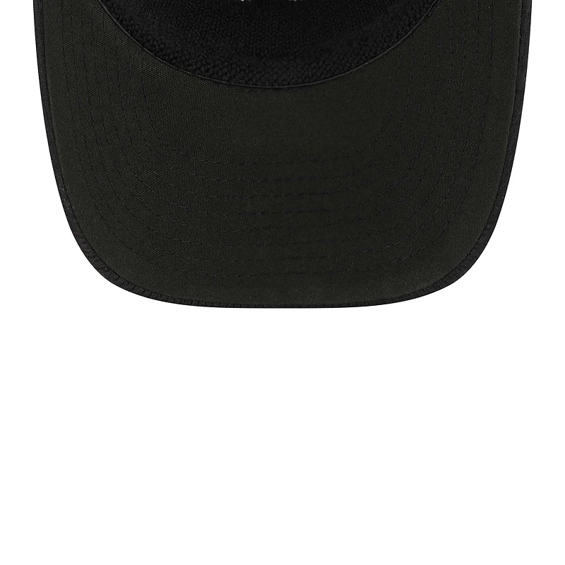 Casquette réglable New Era noire Miami Dolphins Main B-Dub 9FORTY