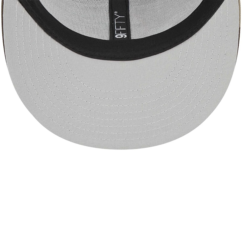 Youth New Era Camo Miami Dolphins Main Trucker 9FIFTY Snapback Hat