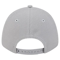 Casquette ajustable Main 9FORTY des Miami Dolphins de New Era pour jeunes, grise