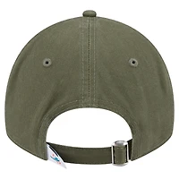 Youth New Era Olive Miami Dolphins Main 9TWENTY Adjustable Hat