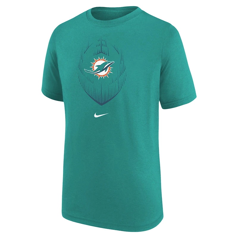 Youth Nike Aqua Miami Dolphins Legend Icon T-Shirt