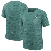 T-shirt Nike Aqua Miami Dolphins Sideline Velocity Dri-FIT pour jeunes