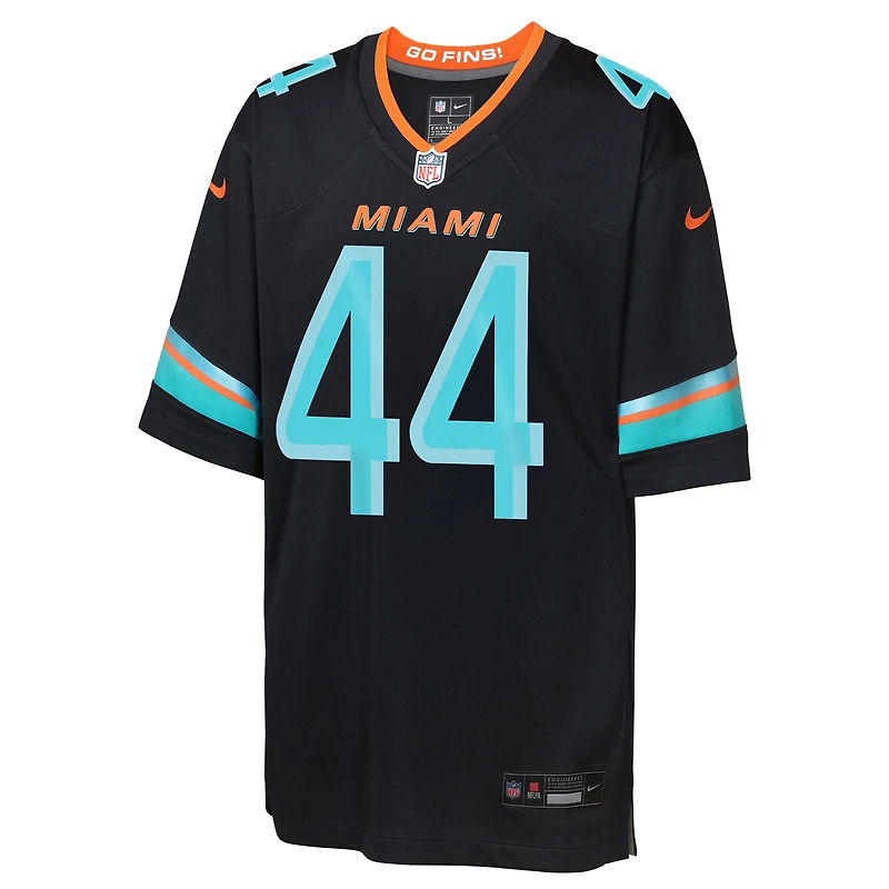 Youth Nike Chop Robinson Pitch Blue Miami Dolphins 2025 Rivalries Collection Game Jersey