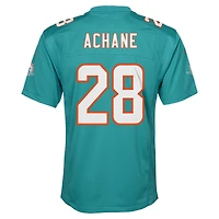 Youth Nike De’Von Achane Aqua Miami Dolphins Game Jersey