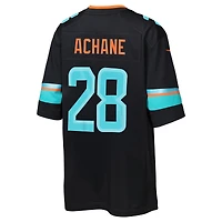Maillot Nike De’Von Achane pour jeune, bleu, collection Rivalités 2025 des Dolphins de Miami