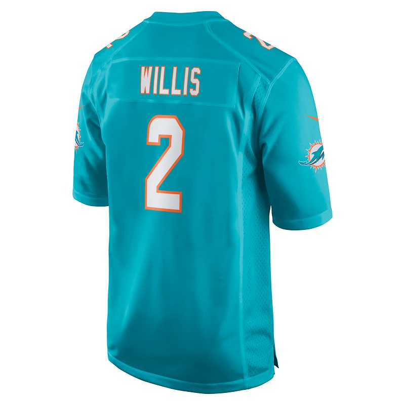 Youth Nike Malik Willis Teal Miami Dolphins Game Jersey