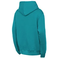 Sweat à capuche Youth Outerstuff Aqua Miami Dolphins Back to Basics