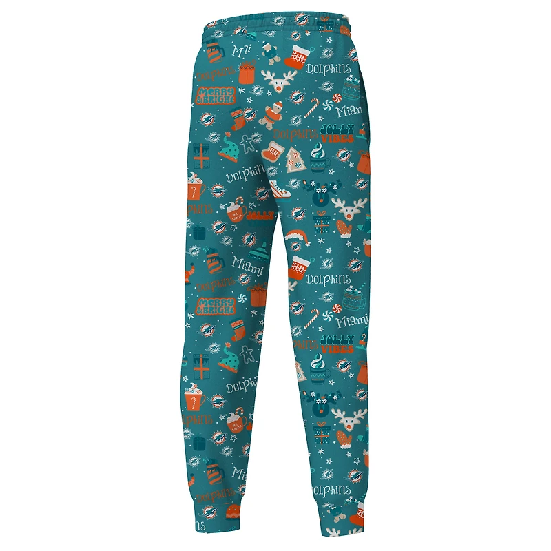Ensemble de nuit vacances Youth Outerstuff Aqua Miami Dolphins Chestnut