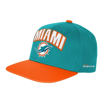 Casquette Snapback Aqua Miami Dolphins Essentials pour jeunes Outerstuff