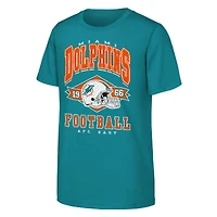 Youth Outerstuff Aqua Miami Dolphins Kickoff T-Shirt