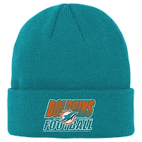 Bonnet en tricot à revers dégradé Aqua Miami Dolphins pour jeunes Outerstuff