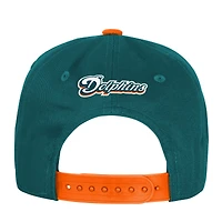 Casquette ajustable True Retro Aqua Miami Dolphins pour jeunes Outerstuff