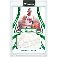 Carte Bam Adebayo Miami Heat 2023-24 Panini Flawless Emerald Patch Nike Logo Dual-Color Relic #PAT-BAM #4/5